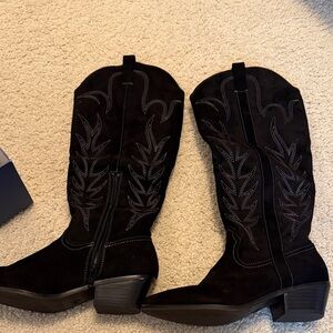 Universal Thread Black Over the Knee Boots